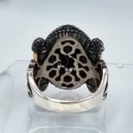 Sterling Silver Onyx Signet Ring: Ottoman Turkish Style, Bold Jewelry - Image 10