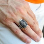 Sterling Silver Men’s Ring – Vintage Style Engraved Statement Ring, Gothic Ottoman Pattern, Handmade Antique Style Jewelry, Gift for Him - Image 9