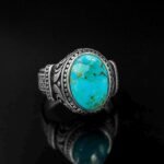 Handmade Sterling Silver Turquoise Ring: Boho Statement Jewelry