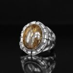 Sterling Silver 925K, Original Oval Bronzite Gemstone, Antique Jewelry Handmade Ring, Gift Vintage Ring - Image 2