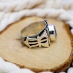 Handmade Sterling Silver Quartz Ring - Modern Mens Statement Jewelry - Image 5