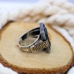 Powerful Sterling Silver Lion Head Ring – Gold Black Gothic Warrior Jewelry - Image 5