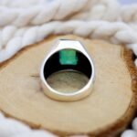 Radiant Paraiba Tourmaline Ring – Emerald Cut Sterling Silver Statement - Image 10