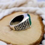 Radiant Paraiba Tourmaline Ring – Emerald Cut Sterling Silver Statement - Image 6