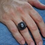 Sterling Silver Black Onyx Ring: Ottoman Turkish Style, Bold Statement - Image 6