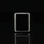 Black Onyx Signet Ring: Chunky Sterling Silver Bohemian Ring - Image 3