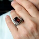 Emerald-Cut Sultanite Sterling Silver Ring: Color-Changing Gemstone - Image 9