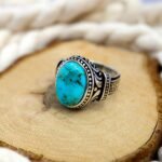 Handmade Sterling Silver Turquoise Ring: Boho Statement Jewelry - Image 4