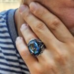 Mystic Topaz Sterling Silver Men's Ring: Bold Statement Jewelry - Image 2