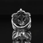 Sterling Silver Dragon Ring with Red Agate - Fantasy Jewelry - Image 9