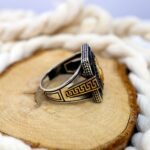 Sterling Silver Eagle Ring: Antiqued Biker Warrior Jewelry - Image 6