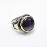 Handmade Sterling Silver Amethyst Ring - Spiritual Men's Jewelry - Image 2