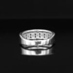 Sterling Silver Curb Chain Ring: Unisex Gothic Band - Image 9