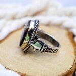 Handmade Sterling Silver Yemeni Agate Ring: Spiritual Protection Jewelry - Image 5