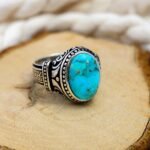 Handmade Sterling Silver Turquoise Ring: Boho Statement Jewelry - Image 2