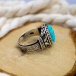 Handmade Sterling Silver Turquoise Ring: Boho Statement Jewelry - Image 6