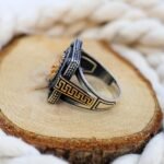 Powerful Sterling Silver Lion Head Ring – Gold Black Gothic Warrior Jewelry - Image 6