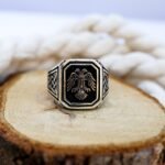 Sterling Silver Double-Headed Eagle Ring: Celtic Warrior Design - Image 4