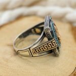 Sterling Silver Fleur De Lis Ring: Onyx Gemstone, Handmade French Jewelry - Image 8