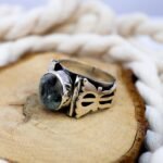 Handmade Sterling Silver Quartz Ring - Modern Mens Statement Jewelry - Image 3
