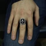 Sterling Silver Fleur De Lis Ring – Victorian Art Deco French Jewelry - Image 6