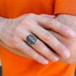 Sterling Silver Men’s Ring – Vintage Style Engraved Statement Ring, Gothic Ottoman Pattern, Handmade Antique Style Jewelry, Gift for Him - Image 7