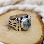 Handmade Sterling Silver Quartz Ring - Modern Mens Statement Jewelry - Image 2