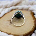 Handmade Turquoise Ring for Men: Rustic Sterling Silver, Vintage Style - Image 10