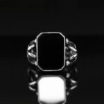 Handmade Sterling Silver Black Onyx Ring - Bold Statement Jewelry - Image 2