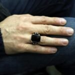 Handmade Sterling Silver Black Onyx Ring - Bold Statement Jewelry - Image 6
