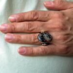 Dendritic Agate Ring: Sterling Silver Landscape Stone, Earthy Boho Jewelry - Image 7