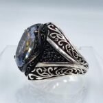 Mystic Topaz Sterling Silver Men's Ring: Bold Statement Jewelry - Image 9