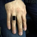 Black Onyx Signet Ring: Chunky Sterling Silver Bohemian Ring - Image 8