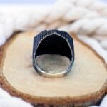 Sterling Silver Wolf Head Sword Ring - Viking Gothic Jewelry - Image 10