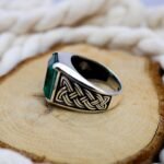 Radiant Paraiba Tourmaline Ring – Emerald Cut Sterling Silver Statement - Image 5