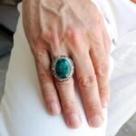 Bold Emerald Sterling Silver Ring for Men – Vintage Green Statement - Image 7