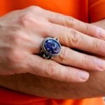 Vintage Sodalite Gemstone Ring – Sterling Silver Boho Jewelry - Image 7
