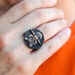 Sterling Silver Wolf Head Sword Ring - Viking Gothic Jewelry - Image 9