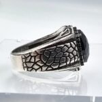 Mens Handmade Ring, Black Onyx Men Silver Ring, Oval Gemstone Ring, 925 Sterling Silver Men Ring, Anniversary Gifts - Image 9