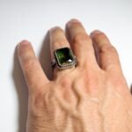 Emerald-Cut Sultanite Sterling Silver Ring: Color-Changing Gemstone - Image 10