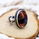 Handmade Sterling Silver Yemeni Agate Ring: Spiritual Protection Jewelry - Image 2
