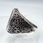 Sterling Silver Mens Celtic Ring: Handmade Vintage Jewelry - Image 8