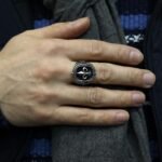 Sterling Silver Fleur De Lis Ring – Victorian Art Deco French Jewelry - Image 7