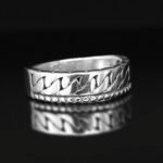 Sterling Silver Curb Chain Ring: Unisex Gothic Band