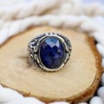 Handmade Sterling Silver Blue Sapphire Ring - September Birthstone - Image 4