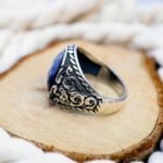 Handmade Sterling Silver Blue Sapphire Ring - September Birthstone - Image 5