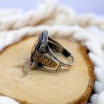 Sterling Silver Eagle Ring: Antiqued Biker Warrior Jewelry - Image 5