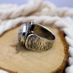 Sterling Silver Crazy Lace Agate Ring: Handcrafted Statement Jewelry - Image 4