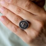 Sterling Silver Lion Ring: Black Onyx Stone, Gothic Warrior Jewelry - Image 8