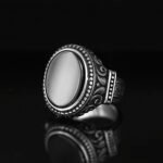 Handmade Sterling Silver Black Onyx Ring - Turkish Design - Image 2